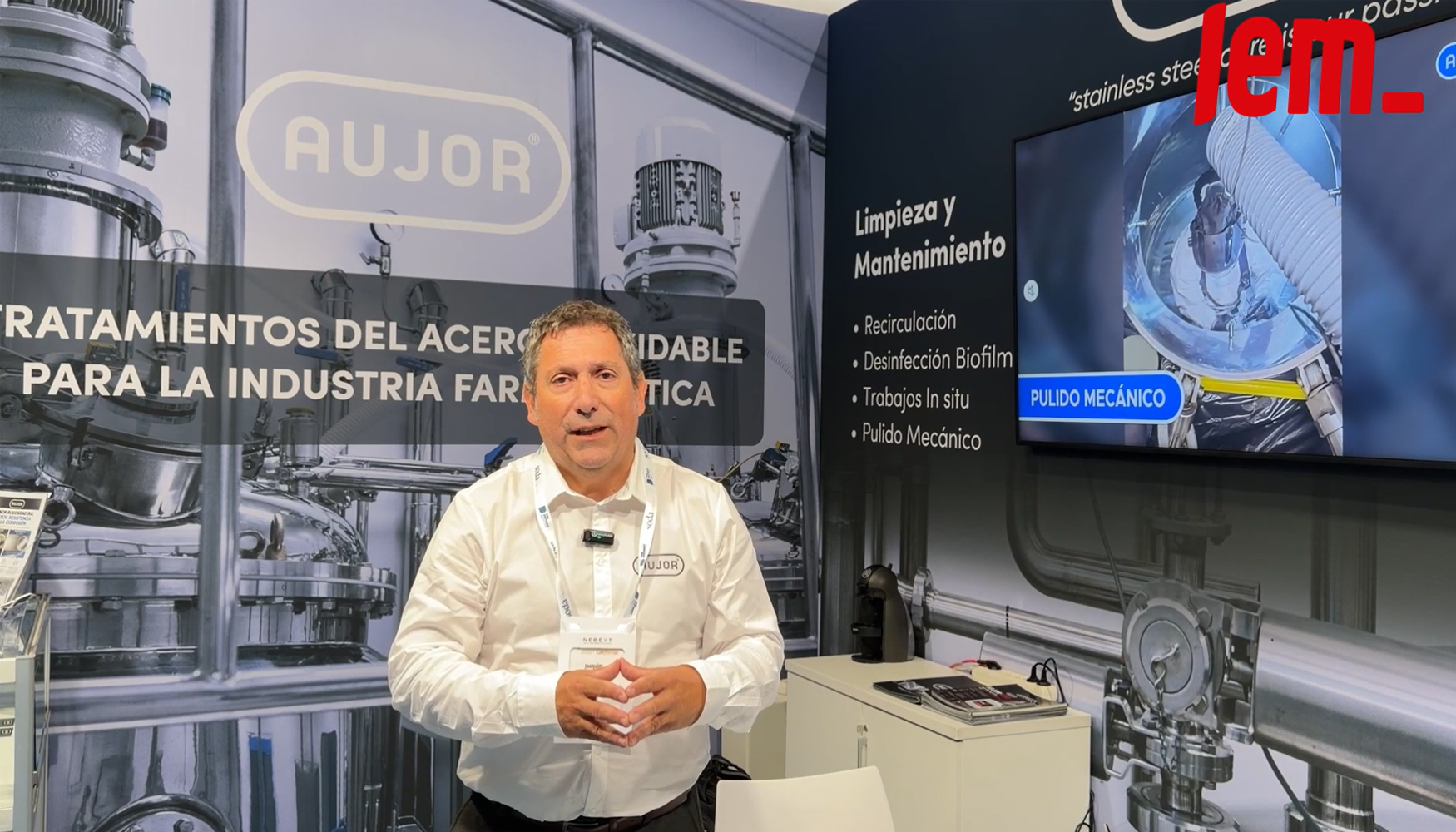 Joaqu�n Gonz�lez, director comercial de Aujor, durante Farmaforum 2026