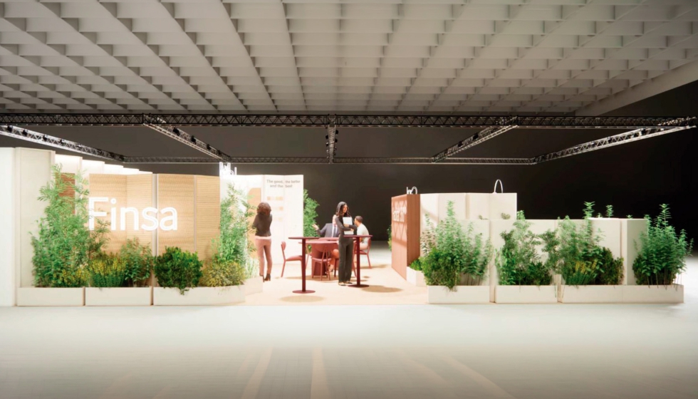 El stand de 90 metros cuadrados y situado en el Hall 9, se organiza en cinco filas de biombos que integran muestras, informaci�n...