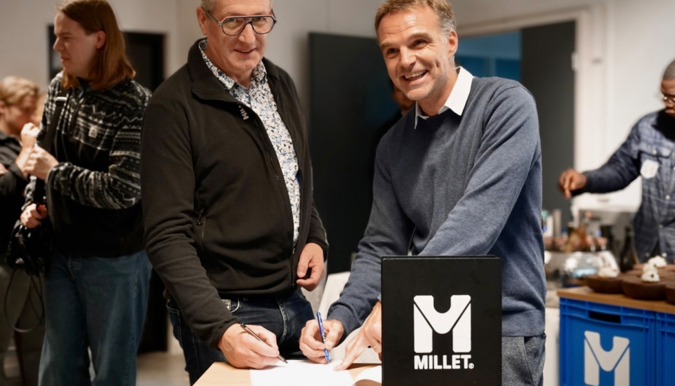 S�bastien Blanc, presidente de la Pierra Menta, y Romain Millet, CEO de Millet