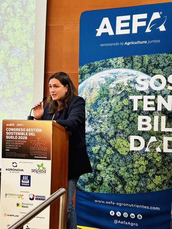 Camino Garc�a Mart�nez de Morentin, directora general de AEFA, ofreci� las conclusiones de la jornada en la ponencia de clausura...