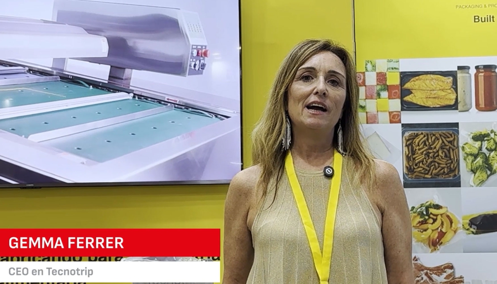 Gemma Ferrer, CEO de Tecnotrip, en su stand de Alimentaria FoodTech