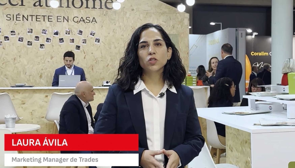 La responsable de Marketing de Trades nos atendi� en su stand de Alimentaria FoodTech