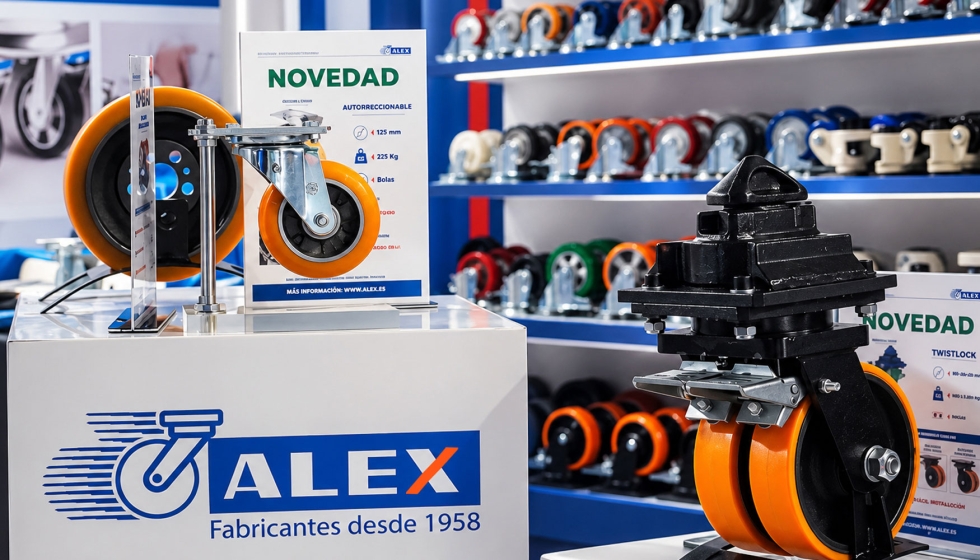 Soluciones de Ruedas Alex que se adaptan a diferentes aplicaciones y entornos de trabajo