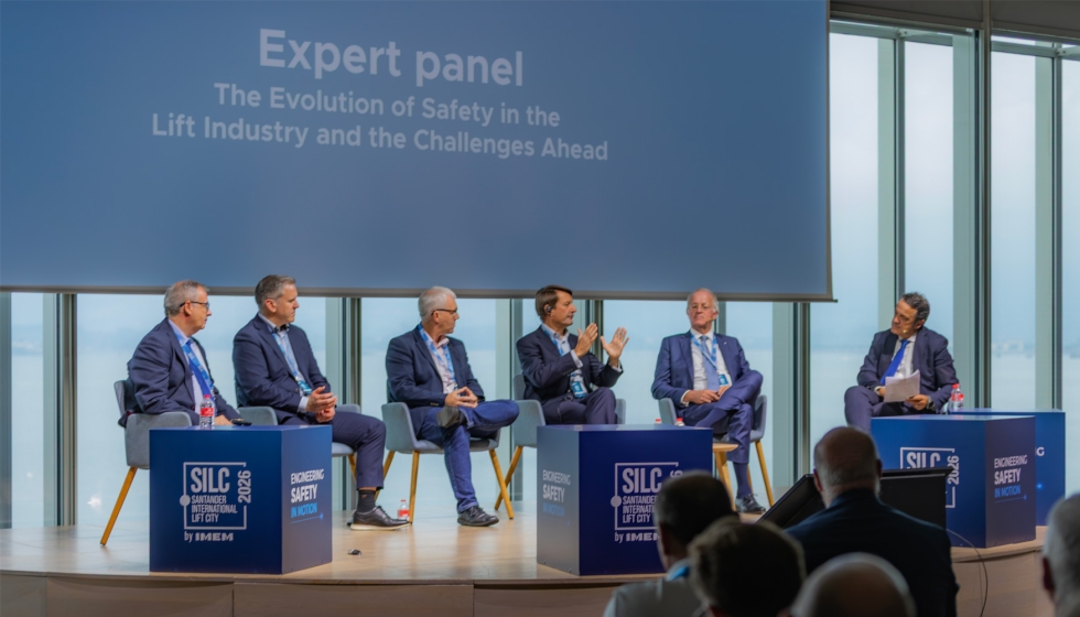La mesa de expertos debati� sobre la evoluci�n de la seguridad en la industria de la elevaci�n y los retos que afronta el sector...