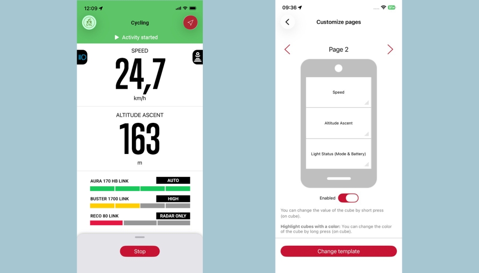 SIGMA actualiza RIDE App con información de las luces y conexión con intervals.icu - Interempresas Media