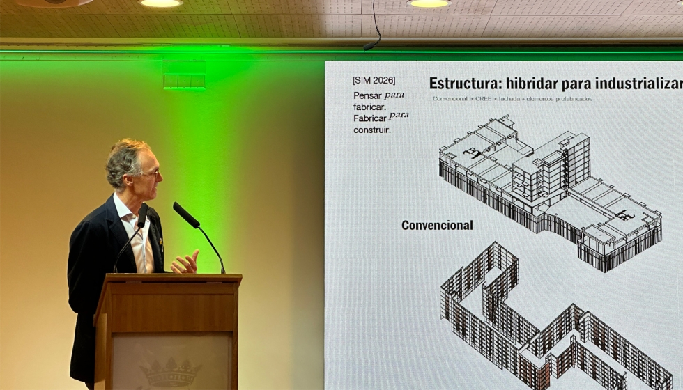 Gonzalo Echarri, director de Arquitectura en Ortiz.Leon Arquitectos, present� su proyecto de rehabilitaci�n C�lido Valdebebas...