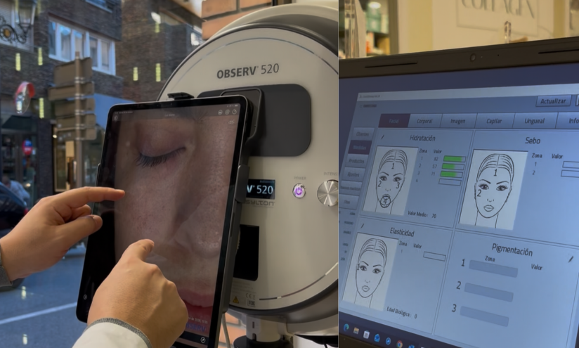 Diagn�stico facial personalizado en Farm�cia Meritxell
