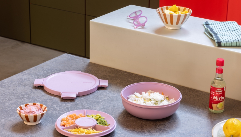 Boles de la colecci�n Make & Take de Brabantia, color Lilac Pink...