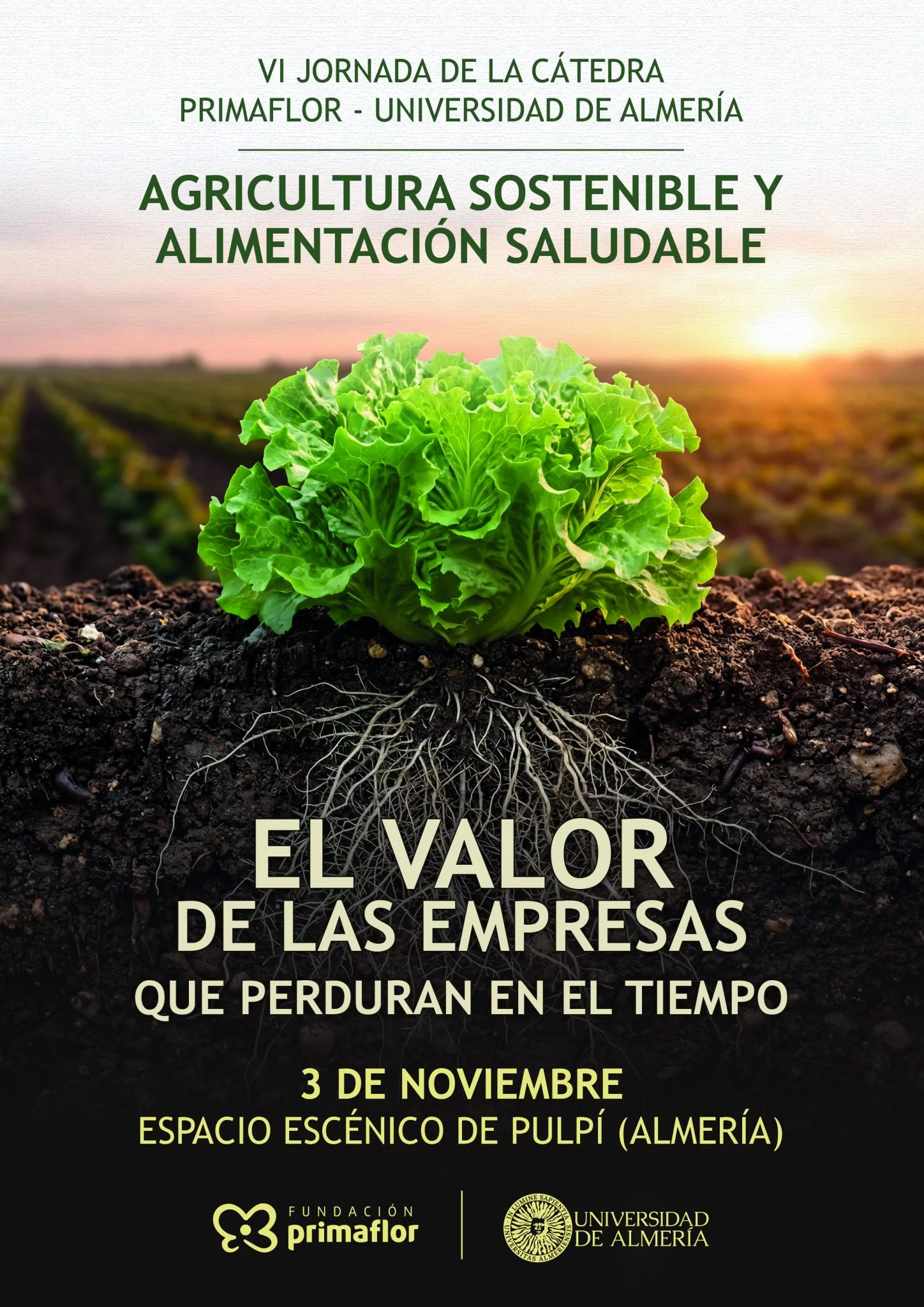 Imagen del cartel de esta sexta edici�n de la C�tedra Primaflor-UAL