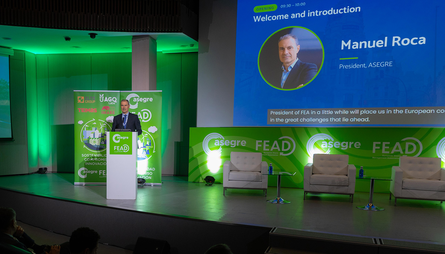 Manuel Roca, presidente de Asegre, defendi� que la econom�a circular debe ser ambientalmente ambiciosa, pero tambi�n industrialmente viable...