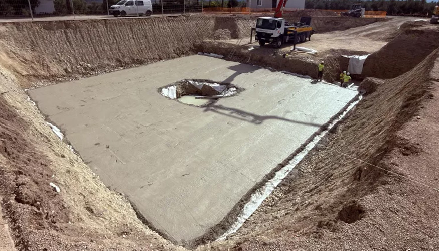 Obras en la ETAP de Las Copas, en Huelma, Ja�n