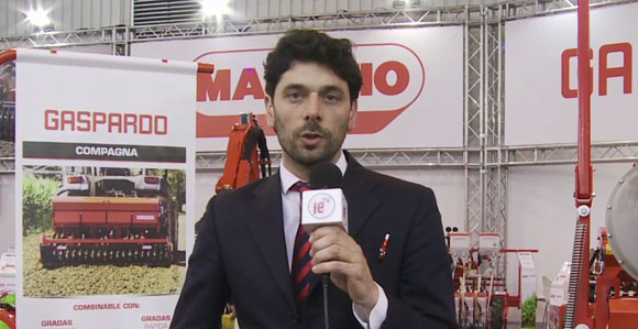 Nicola Franco, gerente de Ventas en Espaa de Maschio-Gaspardo, durante la pasada edicin de FIMA
