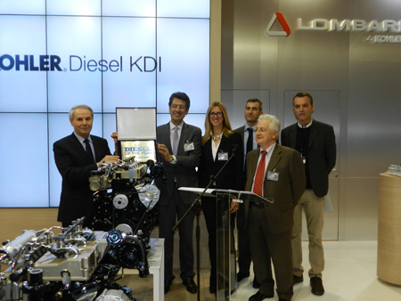 Entrega a Kohler-Lombardini del Premio al Motor del Ao, en el marco de Intermat 2012