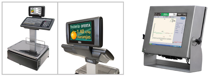 Dibal Presents in BTA, amongst other products, his commercial scales Range 500 (to the izq...