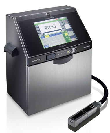 La impresora de marcaje inkjet RX-S de Hitachi es uno de los equipos que Trbol presenta en Hispack 2012