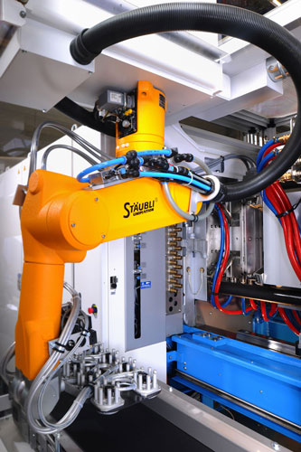 The robots Stubli are connected to the network using Powerlink, the standard Ethernet of real time