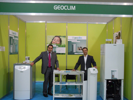 Stand de Geoclim, miembro de la red de colaboradores innovadores de Vaillant, en EcoEnergtica 2012