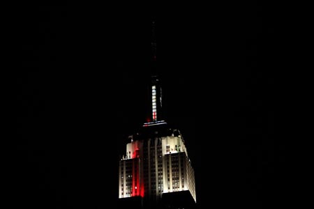 Iluminacin exterior del Empire State Building
