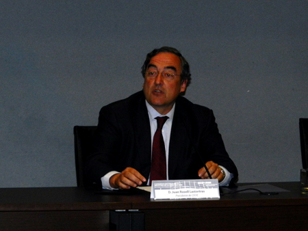 Juan Rosell, presidente de la CEOE, durante la clausura del Congreso