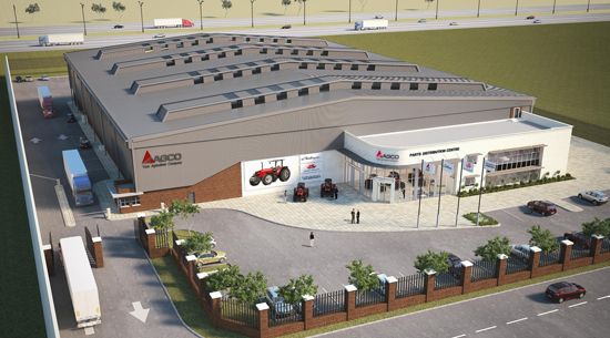 Imagen virtual en 3D del nuevo almacn de recambios que Agco comienza a construir en Johannesburgo