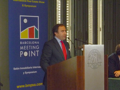 Patricio Palomares, durante su presentacin en la jornada de Barcelona Meeting Point