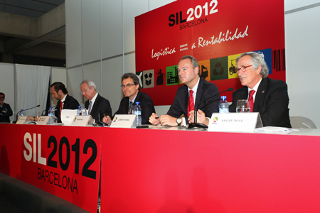 Personalidades participantes en la sesin sobre el Corredor Mediterrneo del SIL 2012