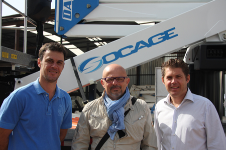 De izquierda a derecha: Marcos Chiarinelli, CEO de Guiton; Fiorenzo Flisi, CEO de Socage; y Nicola Zago, director comercial de GS Guiton Socage...
