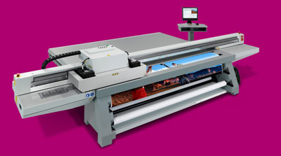 La impresora Oc Arizona 550 GT utiliza tintas UV y la tecnologa VariaDot para realizar impresiones de calidad casi fotogrfica...