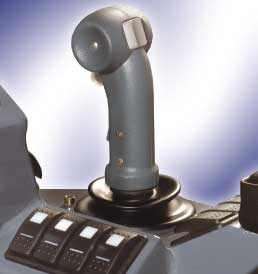 Figura 7: El joystick H1-Drive y ejemplo de un vehculo donde ste es utilizado