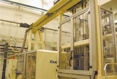Mquinas de Krauss Maffei en la planta de produccin de Neuhausen (Suiza)