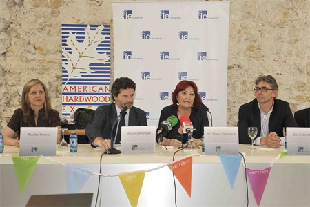 De izquierda a derecha: Martha Thorne, Miguel Larraaga, M Sheila Cremaschi y David Venables