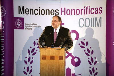 Pedro Fernndez Frial, durante la entrega del premio