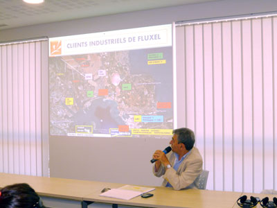 Michel Peronnet, CEO de Fluxel, durante su presentacin de la empresa y las terminales petrolferas de Fos y Lavra