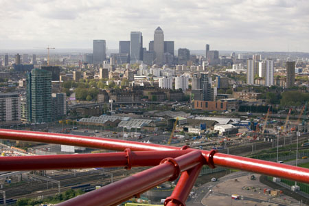 Desde el ArcelorMittal Orbit se disfruta de unas vistas extraordinarias de Londres