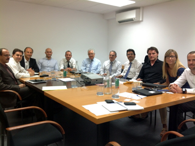 Asistentes a la reunin en la sede de Cimalsa de Barcelona