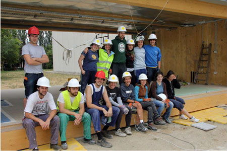 Equip que representa a la UPV/EHU en el Solar Decathlon Europe 2012