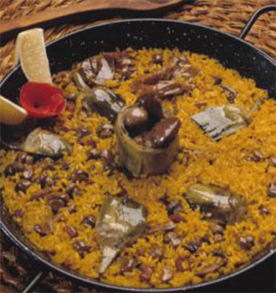 Arroz con setas y alcachofas de Benicarl. Foto: Paco Rillo, cedida al Consejo Regulador de la Alcachofa de Benicarl