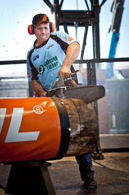 Jason Wynyard, campen del mundo de las Stihl Timbersports Series 2011