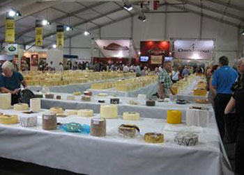 Vista de la reciente edicin del campeonato internacional de quesos de Nantwich, en el Reino Unido