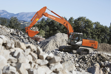 Excavadora de cadenas Zaxis 250LC-5, de Hitachi