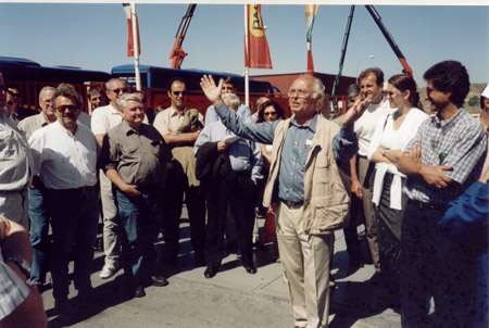 Hans. G. Mulder en estado puro, durante una reunin de Palfinger en el ao 2000