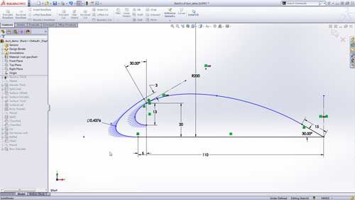 Definir y ajustas curvas cnicas rpidamente con un par de datos