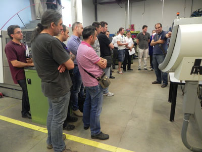 After the technical day, offered a practical demonstration to the assistants in the workshop of Ascamm