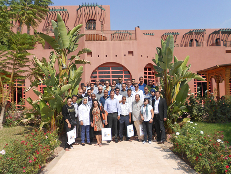 Agricultores y productores de meln con el equipo de Nunhems en Marrakech