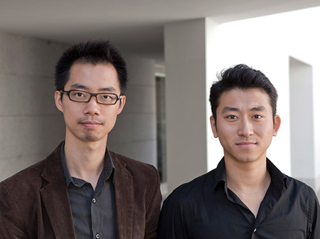 Bo Li y Ge Men, estudiantes chinos ganadores del primer premio