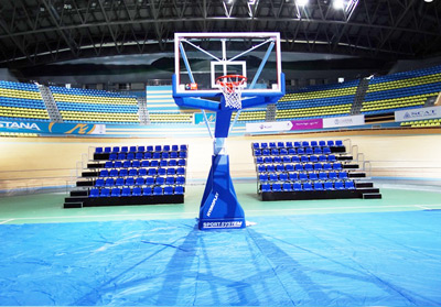 Las tribunas telescpicas estn diseadas para aprovechar al mximo el espacio de las pistas deportivas