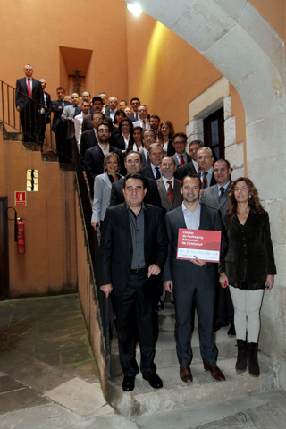 Foto de familia de todo los socios del Clster de Packaging de Alimentacin de Catalua. Foto: Juanma Pelez