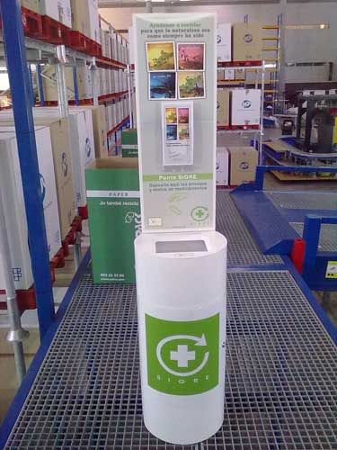 En Espaa hay habilitados actualmente 20.958 Puntos SIGRE para la recogida y reciclaje de medicamentos distribuidos por las farmacias de todo el pas...