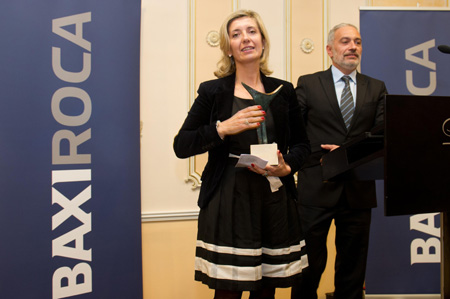 La actual directora gerente de Atecyr, Ana Magdaleno Payn, ha recibido el premio Manuel Laguna 2012