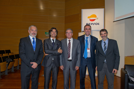 Esteban Blanco (presidente Conaif), Juanjo Cataln (ponente), Pere Miquel Guiu (presidente Gremi Lleida)...